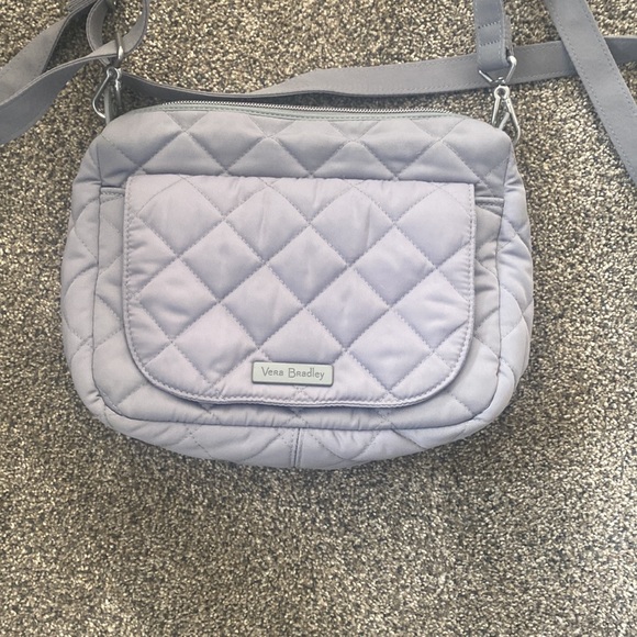 Vera Bradley Microfiber Grey Crossbody - Picture 5 of 11